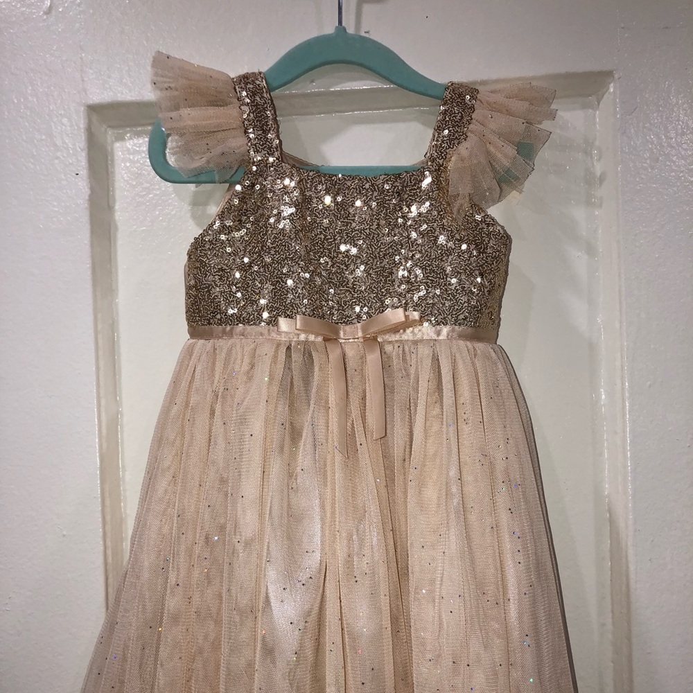 Gold Toddler Dress